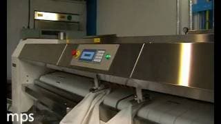 Primus IFF ironer with feeding, folding and stacking