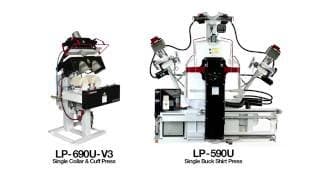 Sankosha Single Buck Shirt Press & Single Collar & Cuff Press (Tensioning Type)
