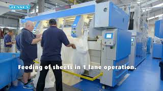 The Jenroll Hybrid from JENSEN sets new standards within ironing performance.