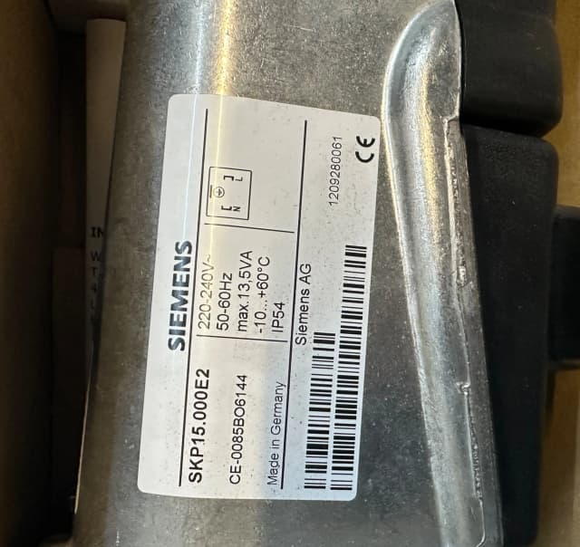 SIEMENS SKP15.000E2 Actuator