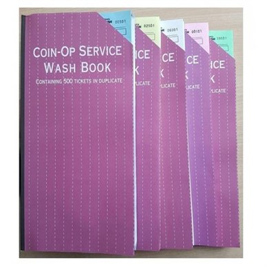 Ticket Books - Laundry Service Book - Green