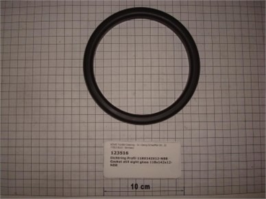 123516 - BOWE STILL SIGHT GLASS DOOR GASKET 118x142x12