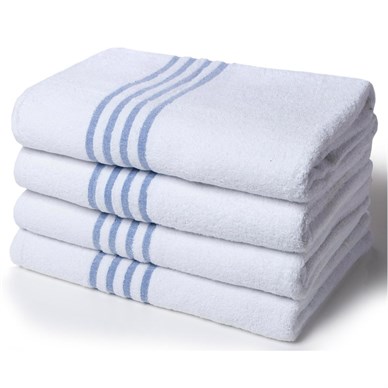 LEISURE NECK TOWEL WHITE 30x100cm PLAIN (400gsm)