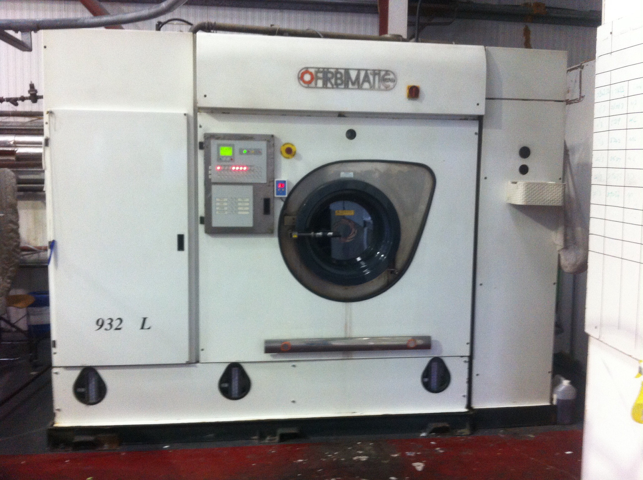 L932 fibirmatic drycleaning machine